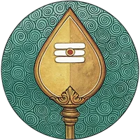 Vedanet Consultations icon: Divine Vel (spear) with Shiva markings, symbolizing astrological or Ayurvedic consultations from Dr. David Frawley's tradition.